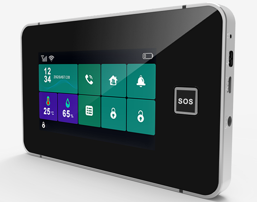 4G+WIFI full touch screen alarm system 