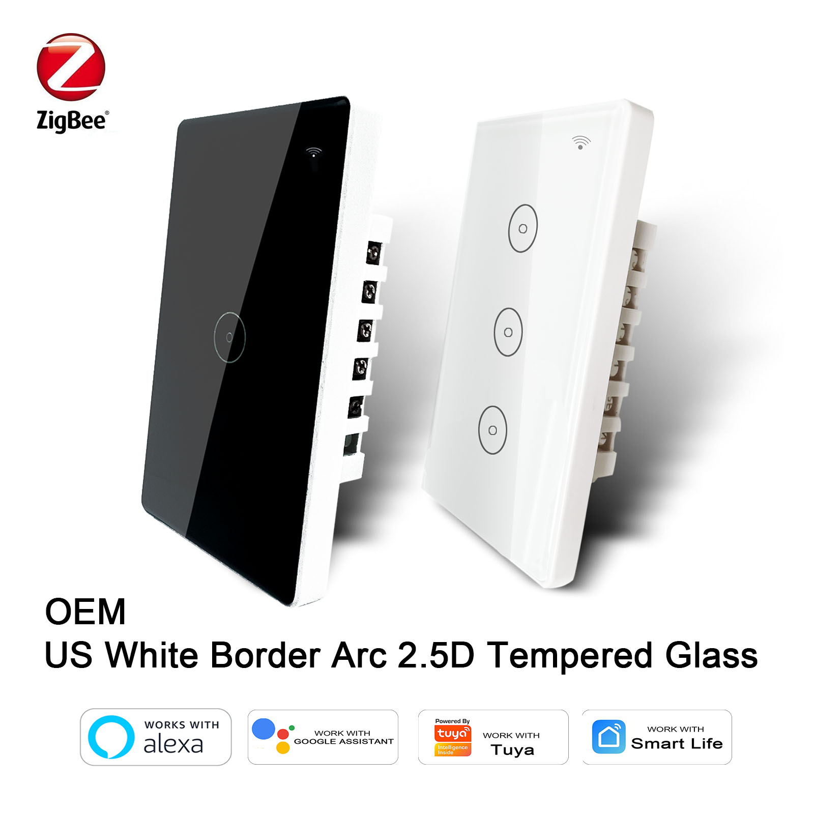  US ZigBee Smart Light Touch Switch