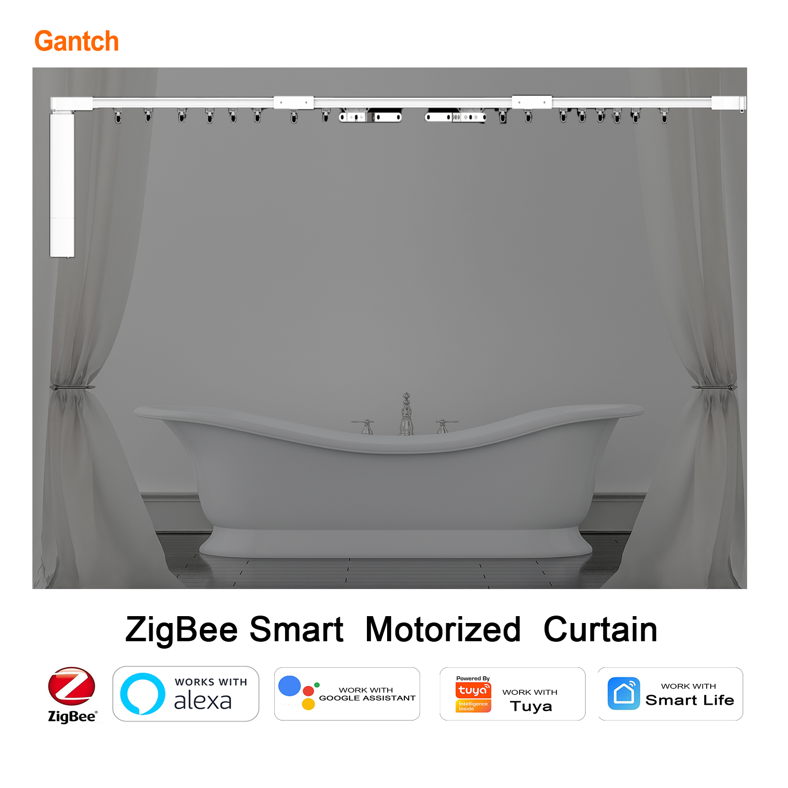  smart zigbee curtain motor automatic motorized electric