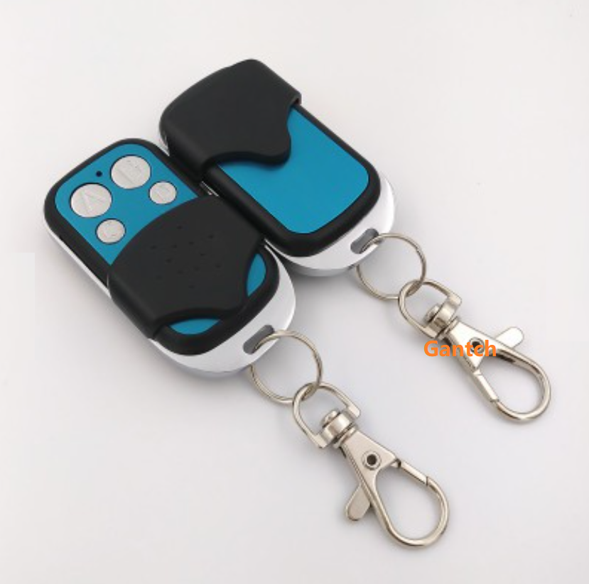 Remote Control Key Fob, 4Pcs 4 Buttons Cloning Wireless Remote Control Key Fob 433mhz for Car Garage Door Gate Skylight (Please Check the Applicable Models Before Purchase)